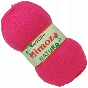 Włóczka Mimoza Opus Akryl 100g/330m FUKSJA 61