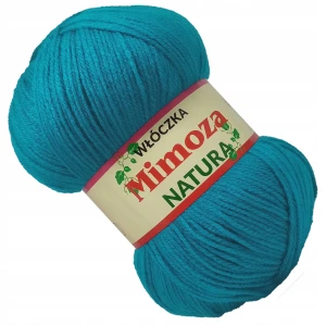 Włóczka Mimoza Opus Akryl 100g CIEMNY TURKUSOWY 80