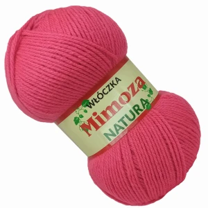 Włóczka Mimoza Opus Akryl 100g CIEMNY RÓŻOWY 152