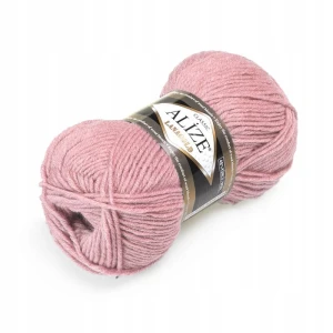 Włóczka Alize Lanagold akryl wełna 100g/240m RÓŻOWA 161