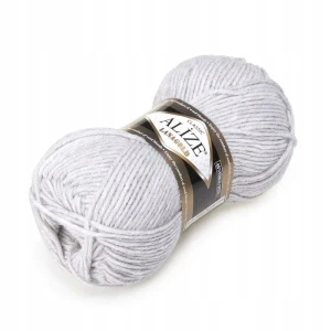 Włóczka Alize Lanagold akryl wełna 100g/240m POPIELATA 684