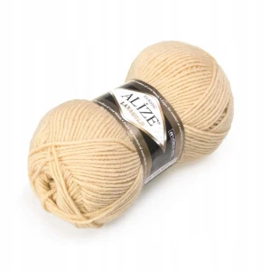 Włóczka Alize Lanagold akryl wełna 100g/240m BEŻOWA 680