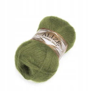 Włóczka Alize Angora Gold z wełną 100g/550m OLIWKOWA 758