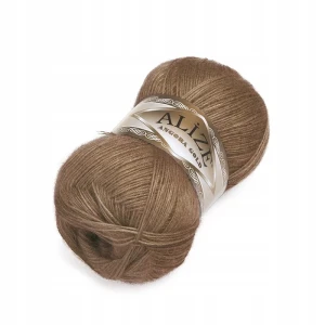 Włóczka Alize Angora Gold z wełną 100g/550m BRĄZOWA 466