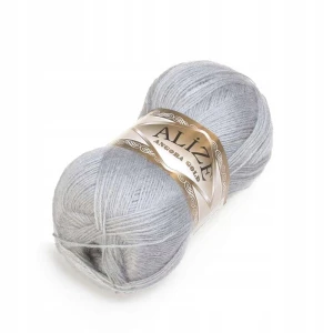 Włóczka Alize Angora Gold z wełną 100g/550m POPIELATA 021