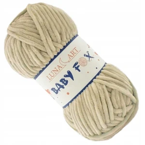 Włóczka Baby Fox pluszowa gruba 100g BEŻOWA 45