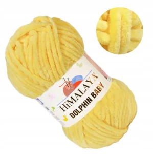 Włóczka HIMALAYA Dolphin Baby 100g ŻÓŁTY 80313