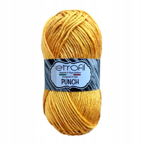 Włóczka Etrofil PUNCH 25g 70m 100% Mikro Akryl MUSZTARDOWA 72104