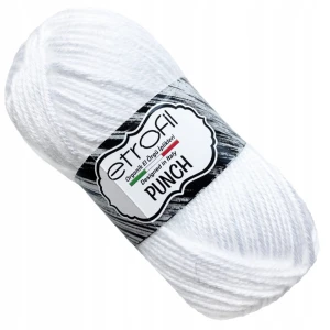 Włóczka Etrofil Punch 100% micro akryl 25g/70m BIAŁA 70146