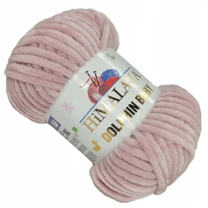 Włóczka pluszowa HIMALAYA Dolphin Baby 100g BLADY RÓŻ 80349