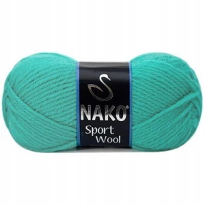 Włóczka NAKO Sport Wool akryl wełna 100g/120m LAZUROWA 10567