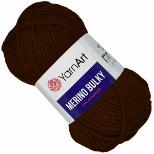 Włóczka YarnArt Merino Bulky Akryl BRĄZOWY 3067