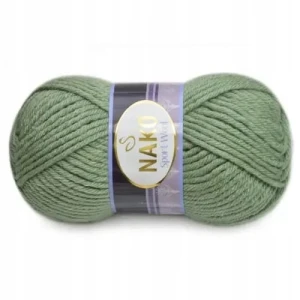 Włóczka NAKO Sport Wool Akryl wełna ZIELONA 10307