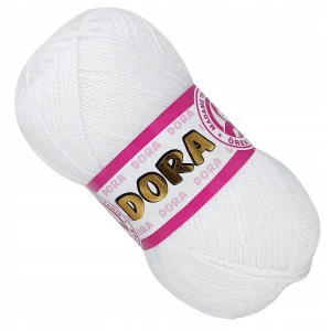 Włóczka Dora Madame Tricote 100g Akryl BIAŁY 000