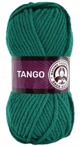 Włóczka TANJA Madame Tricote gruba miękka 100% akryl 100g SZMARAGDOWA 105