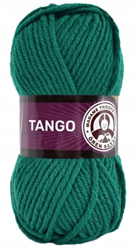 Włóczka TANJA Madame Tricote gruba miękka 100% akryl 100g SZMARAGDOWA 105