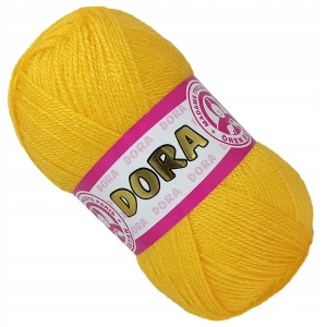 Włóczka Dora Madame Tricote 100g Akryl ŻÓŁTY 029