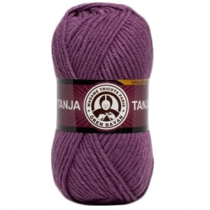Włóczka TANJA Madame Tricote gruba miękka 100% akryl 100g C. WRZOSOWA 104