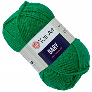 Włóczka YarnArt BABY 100% Akryl 50g ZIELONY 338