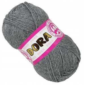 Włóczka Dora Madame Tricote 100g Akryl SZARY 008