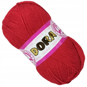 Włóczka Dora Madame Tricote 100g CZERWONY 033