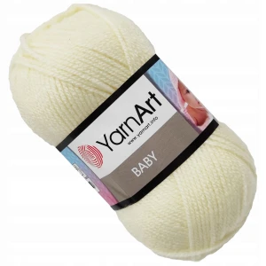Włóczka YarnArt BABY 100% Akryl 50g SUROWY 502
