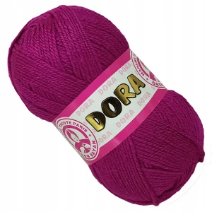 Włóczka Dora Madame Tricote 100g AMARANTOWY 047