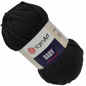 Włóczka YarnArt BABY 100% Akryl 50g CZARNY 585