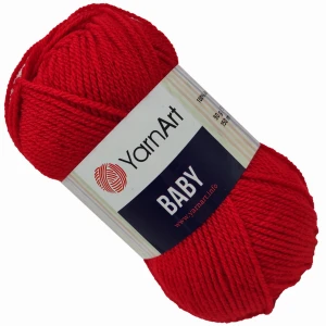 Włóczka YarnArt BABY 100% Akryl 50g CZERWONY 576