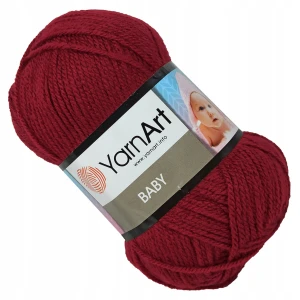 Włóczka YarnArt BABY 100% Akryl 50g CZERWONY 3024