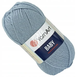 Włóczka YarnArt BABY 100% Akryl 50g SZARY 3072