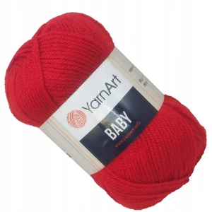 Włóczka YarnArt BABY 100% Akryl CZERWONY 156