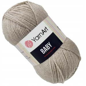 Włóczka YarnArt BABY 100% Akryl 50g JASNY BEŻ 857