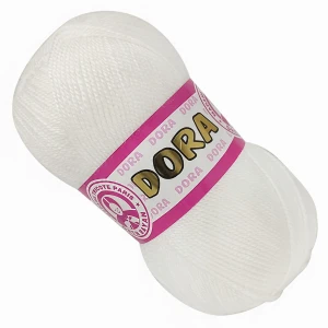 Włóczka Dora Madame Tricote 100g Akryl BIAŁY 100
