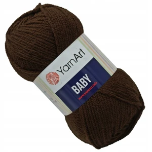 Włóczka YarnArt BABY 100% Akryl BRĄZOWY 1182