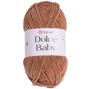 Włóczka YarnArt DOLCE BABY pluszowa 50g BRĄZOWA 765