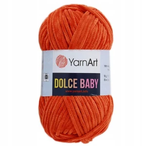 Włóczka YarnArt DOLCE BABY 50g pluszowa RUDA 778