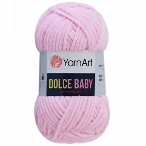Włóczka YarnArt DOLCE BABY 50g pluszowa RÓŻOWA 750