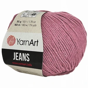 Włóczka YarnArt Jeans bawełna akryl BRUDNY RÓŻ 65