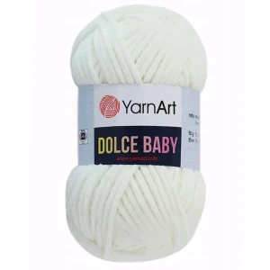 Włóczka YarnArt DOLCE BABY 50g pluszowa ECRU 745