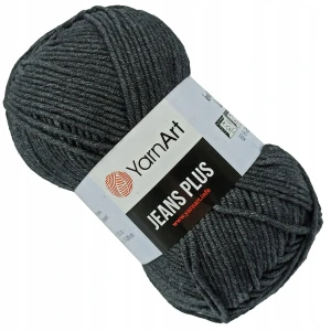 Włóczka YarnArt Jeans Plus bawełna 100g GRAFIT 28