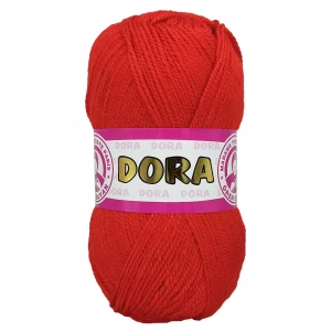 Włóczka Dora Madame Tricote 100g Akryl CZERWONA 144