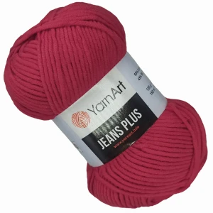 Włóczka YarnArt Jeans Plus bawełna 100g CZERWON 51
