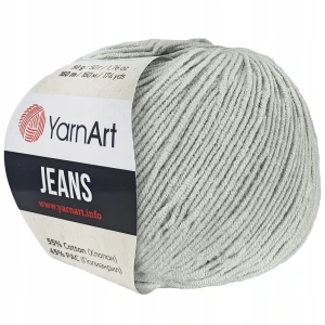 Włóczka YarnArt Jeans 50g bawełna akryl Szary 49