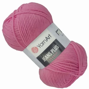 Włóczka YarnArt Jeans Plus 100g bawełna FUKSJA 42
