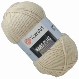 Włóczka YarnArt Jeans Plus 100g bawełna BEŻOWY 05