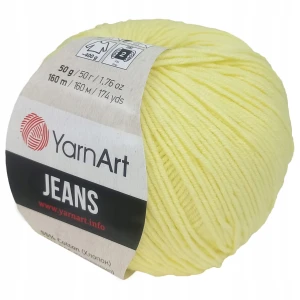 Włóczka YarnArt Jeans 50g bawełna akryl J.ŻÓŁTY 67