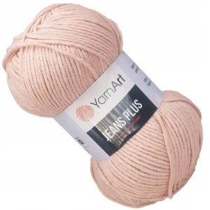 Włóczka YarnArt Jeans Plus 100g bawełna BEŻOWY 83
