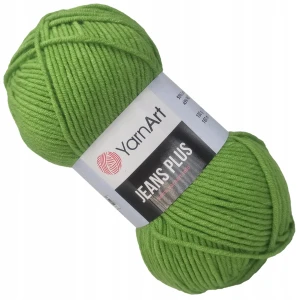 Włóczka YarnArt Jeans Plus 100g bawełna ZIELONY 69