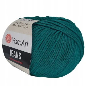 Włóczka YarnArt Jeans 50g bawełn akryl Morski 63